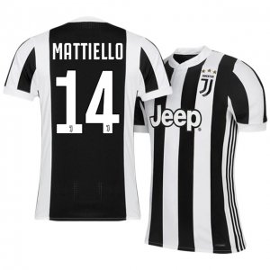 Juventus Home 2017/18 Federico Mattiello #14 Soccer Jersey Shirt