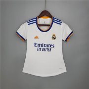 Real Madrid 21-22 Home White Women's Soccer Jersey Football Shirt