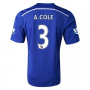 Chelsea 14/15 A. COLE #3 Home Soccer Jersey