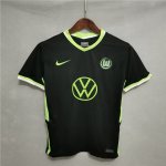 Wolfsburg Away 20-21 Black Soccer Shirt Jersey