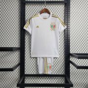 Kids Italy 2023 125th Anniversary White Football Kit (Shirt+Shorts)