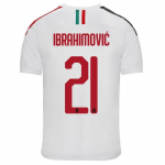 2019-20 AC Milan Away IBRAHIMOVIC #21 Soccer Jersey Shirt