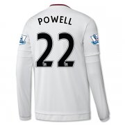 Manchester United LS Away 2015-16 POWELL #22 Soccer Jersey