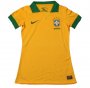 13-14 Brazil Home Women's Yellow Jersey Shirt