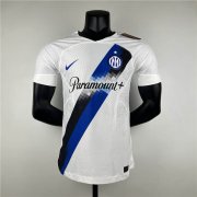 23/24 Inter Milan Away White Soccer Jersey Football Shirt (Authentic Version)