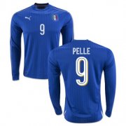 Italy LS Home 2016 Pelle Soccer Jersey