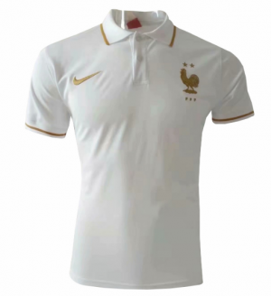 2019-20 FRANCE WHITE POLO SHIRT