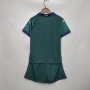 Euro 2020 Italy 2020-21 Kids Third Green Soccer Kit(Shirt+Shorts)
