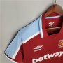 West Ham United 21-22 Home Red Soccer Jersey Football Shirt