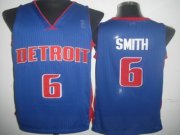 Detroit Pistons Josh Smith #6 Blue Jersey
