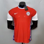 Chile 2020-21 Home Red Soccer Jersey Football Shirt (Player Version)