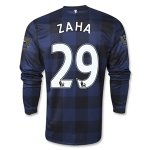 13-14 Manchester United #29 ZAHA Away Black Long Sleeve Jersey Shirt