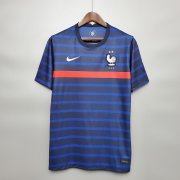 20-21 FRANCE EURO 2020 SOCCER JERSEY HOME BLUE STRIPED FOOTBALL SHIRT