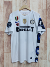 10-11 Inter Milan Away White Retro Jerseys Shirt (With all the patches)