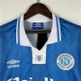 93/94 Napoli Retro Football Shirt Home Blue Soccer Shirt