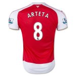 Arsenal Home 2015-16 ARTETA #8 Soccer Jersey