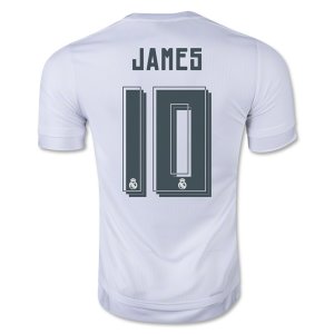 Real Madrid Home 2015-16 JAMES #10 Soccer Jersey