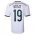 2014 Germany #19 GOTZE Home White Soccer Jersey Shirt