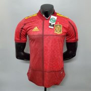 Spain Soccer Shirt Euro 2020 Home Red Soccer Jersey (Player Version)