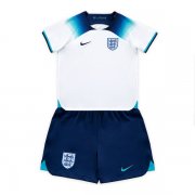 Kids England World Cup 2022 Home White Soccer Kit(Shirt+Shorts)