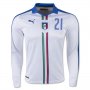 Italy LS Away 2016 PIRLO #21 Soccer Jersey