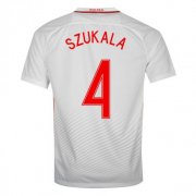 Poland Home 2016 Szukala 4 Soccer Jersey Shirt