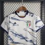 Kids Italy 2023 Away White Football Kit (Shirt+Shorts)