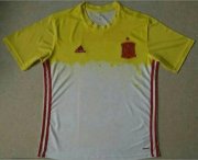 Spain 2016 Euro White-Yellow Training Shirt