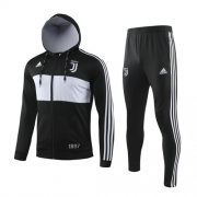 Juventus 2019-20 Black&White Hoody Training Kit