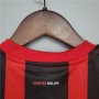 Kids AC Milan 21-22 Home Red Soccer Suit Football Kit (Shirt+Shorts)