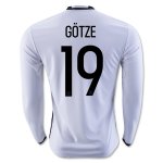 Germany LS Home 2016 GOTZE #19 Soccer Jersey