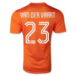 Netherlands 2014/15 Home Soccer Shirt #23 VAN DER VAART