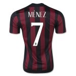 AC Milan 2015-16 MENEZ #7 Home Soccer Jersey