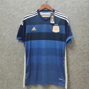 Argentina 2014 World Cup Away Blue Soccer Jersey Football Shirt