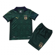 Kids Italy 2019-20 Third Green Soccer Kit(Shirt+Shorts)