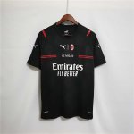AC Milan 21-22 Away Black Soccer Jersey Football Shirt