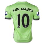 Manchester City Third 2015-16 KUN AGUERO #10 Soccer Jersey