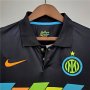 Inter Milan 21-22 Third Black Soccer Jersey Football Shirt