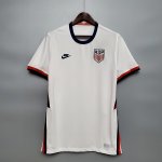USA 2020 Home White Soccer Jersey Soccer Shirt