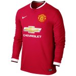 Manchester United 14/15 Long Sleeve Home Soccer Jersey