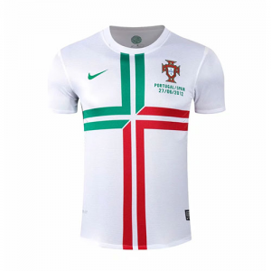 2012 PORTUGAL WHITE RETRO SOCCER SHIRT