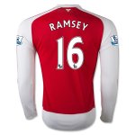 Arsenal LS Home 2015-16 RAMSEY #16 Soccer Jersey