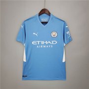 Manchester City 21-22 Home Blue Soccer Jersey Football Shirt