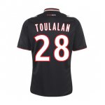 13-14 AS Monaco FC #28 Toulalan Away Black Jersey Shirt