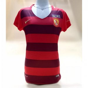 Women\'s Guangzhou Evergrande Taobao Home 2017/18 Soccer Jersey Shirt