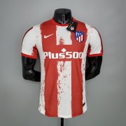 Atletico Madrid Soccer Jersey 21-22 Home Red&White Football Shirt (Player Version)