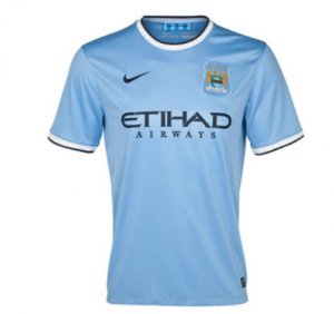 13-14 Manchester City Home Women\'s Jersey Shirt