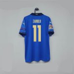 Euro 2020 Italy Home Kit Blue Soccer Jersey Football Shirt #11 ZANIOLO