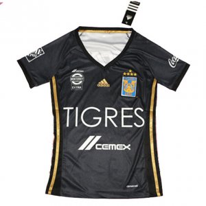 Women\'s Tigres UANL Away 2016/17 Black 5 starsSoccer Jersey Shirt