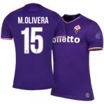 Fiorentina Home 2017/18 #15 Maximiliano Olivera Soccer Jersey Shirt